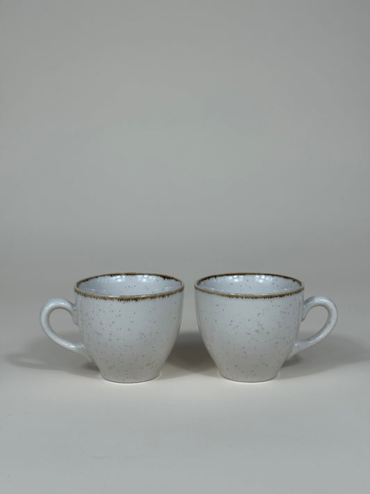 Lot de 2 tasses à café Espresso Terre en porcelaine